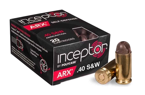Picture of Polycase Inceptor ARX .40 S&W Ammo 200 Rounds POLY-40ARXBRSW-200