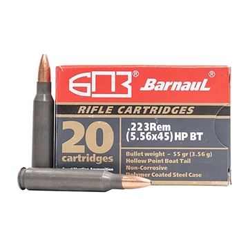 Picture of Barnaul Ammunition 223 REMINGTON 55GR HOLLOW POINT 20/BOX BRN 223REM HPBT55