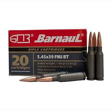 Picture of Barnaul Ammunition 5.45X39MM 60GR FULL METAL JACKET 20/BOX BRN 545X39 FMJB