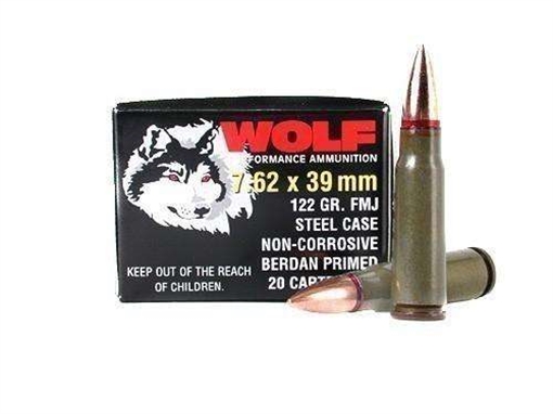 Picture of WOLF AMO 7.62X39MM 123GR HP STEEL CASE 20-RD BOX (50 BOXES PER CASE) 762BHP