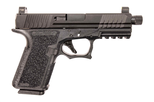 Picture of Polymer 80 PFC9 Pistol - Black | 9mm | 4" Threaded Barrel | 15rd | Suppressor Height Night Sights P80-PFC9-CMP-TFNS-BLK