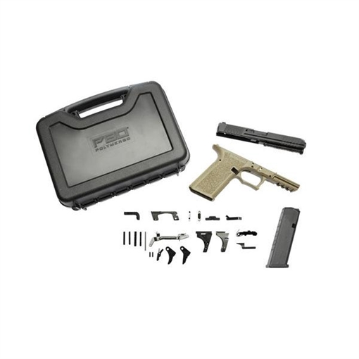 Picture of Polymer 80 PFS9 Full Size Handgun Builder Kit 9mm Luger 10/rd Magazine 4.46" Barrel FDE Frame P80-PFS9-AFT-FDE-10