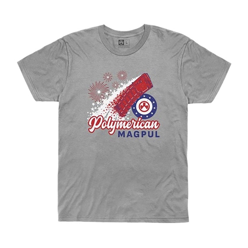 Picture of Magpul POLYMERICAN BLEND T-SHIRT ATHLETIC HEATHER SM MAG1229-030-S