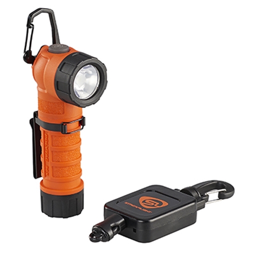 Picture of Streamlight PolyTac 90X USB - Streamlight SL-B26 Battery Pack - Orange w/ Gear Keeper 88837