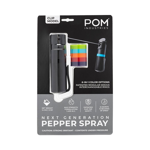 Picture of POM Pepper Spray Clip Black PC-BLK-1.4