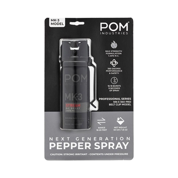 Picture of POM Pepper Spray MK3 Professional Model Black 2 oz MK3-BC-1.4