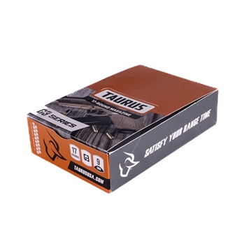 Picture of Taurus 389000902 G3 Magazine Pop Display 17rd 9mmLuger Black Steel w/ Polymer Base Plate (12 Mags) 389-0009-02