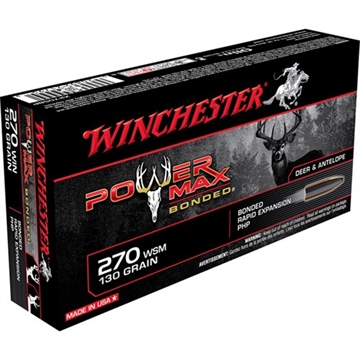Picture of POWER MAX BONDED 270 WINCHESTER SHORT MAGNUM (WSM) AMMO X270SBP