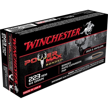 Picture of Winchester 223 REMINGTON 64GR PROTECTED HOLLOW POINT 20/BOX X223R2BP