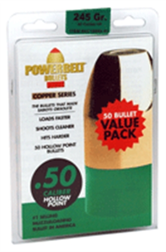 Picture of PowerBelt Powerbelt Bulk Pack Hollow Point Bullets 50 cal 245 gr 50 pk AC1589X-50 AC1589X50