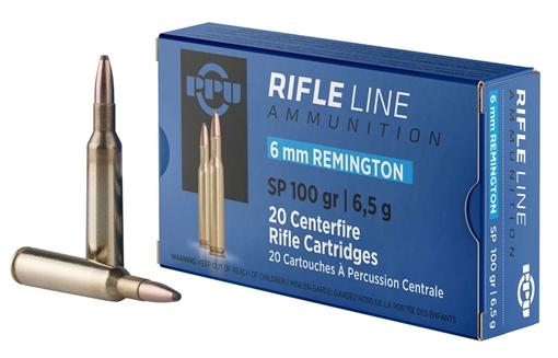 Picture of PPU STANDARD RIFLE AMO 6MM REM 100GR SPBT 20RD (10 BOX CASE) PP6R
