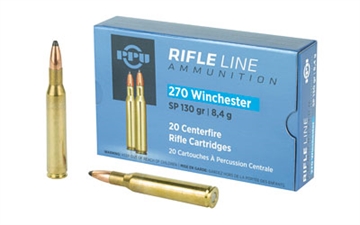 Picture of PPU Standard Rifle 270Win 130gr Soft Point 20 Per Box/10 Case PP2701
