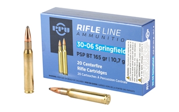 Picture of PPU Standard Rifle 30-06Springfield 165gr Pointed Soft Point Boat Tail 20 Per Box/10 Case PP30062