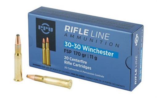 Picture of PPU Standard Rifle 30-30Win 170gr Flat Soft Point 20 Per Box/10 Case PP30302