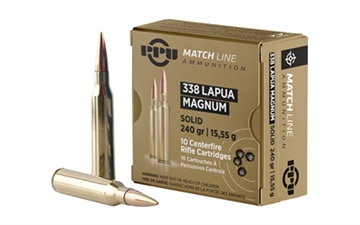 Picture of Prvi Partizan Match, 338 Lapua, 240 Grain, Full Metal Jacket, 10 Round Box PPM338
