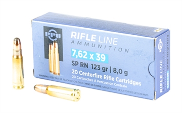 Picture of TR&Z Metric Rifle Rifle Line 7.62x39mm 123 gr Round Nose Soft Point 20 Per Box/ 50 Case PP739S