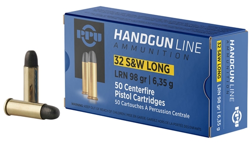 Picture of Prvi Partizan Pistol, 32 S&W Long, 98 Grain, Lead Round Nose, 50 Round Box PPH32SW