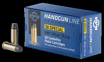 Picture of PPU Handgun 38Special 158gr Semi Wadcutter 50 Per Box/10 Case PPH38SS