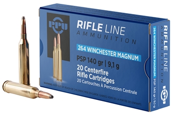 Picture of PPU Standard Rifle 264WinMag 140gr Pointed Soft Point 20 Per Box/10 Case PP264