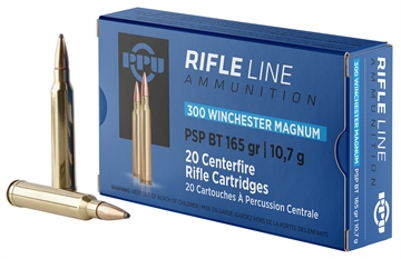 Picture of PPU Standard Rifle 300WinMag 165gr Soft Point Boat Tail 20 Per Box/10 Case PP3002