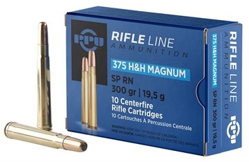 Picture of PPU Standard Rifle 375H&HMag 300gr Soft Point Round Nose 10 Per Box/20 Case PP375S
