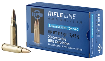 Picture of PPU Standard Rifle 6.8mmRemSPC 115gr Hollow Point Boat Tail 20 Per Box/50 Case PP68H