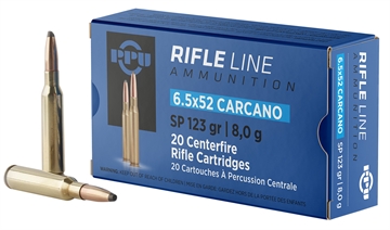 Picture of PPU Metric Rifle 6.5x52mmCarcano 123gr Soft Point 20 Per Box/10 Case PP6CS