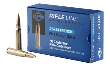 Picture of PPU Metric Rifle 7.5x54French 139gr Full Metal Jacket 20 Per Box/10 Case PP7F