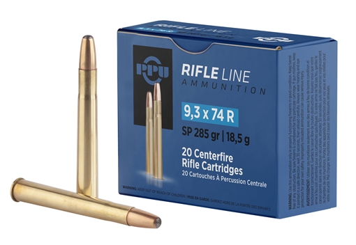 Picture of PPU Metric Rifle 9.3mmx74R 285gr Soft Point 20 Per Box/10 Case PP9374