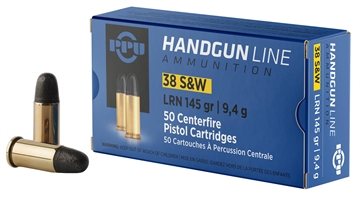 Picture of PPU Handgun 38S&W 145gr Lead Round Nose 50 Per Box/20 Case PPH38SW