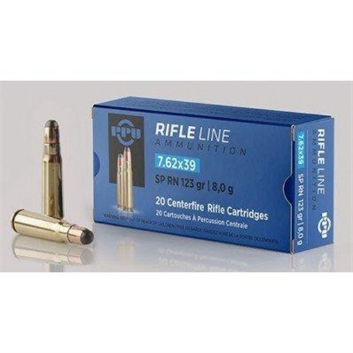 Picture of PPU METRIC RIFLE AMO 7.62X39 123GR SP 20RD (50 BOXES PER CASE) PP76239S