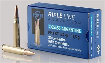 Picture of PPU Metric Rifle 7.65x53mmArgentine 174gr Full Metal Jacket Boat Tail 20 Per Box/10 Case PP7AF