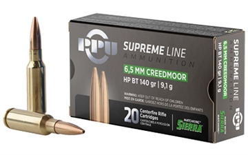 Picture of TR&Z Supreme Line 6.5 Creedmoor 140 gr Sierra MatchKing BTHP 20 Per Box/ 10 Case PPMK65C