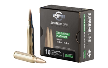 Picture of TR&Z Supreme Line 338 Lapua Mag 250 gr Sierra MatchKing BTHP 10 Per Box/ 20 Case PPMK338