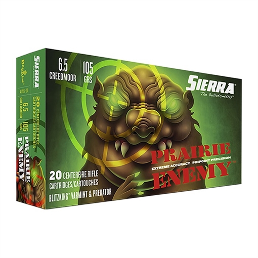 Picture of Sierra Sierra Prairie Enemy Rifle Ammo 6.5 Creedmoor 105 gr. BlitzKing A1785--05