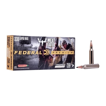 Picture of Federal 338 LAPUA MAGNUM 250GR TROPHY COPPER 20/BOX P338LTC1