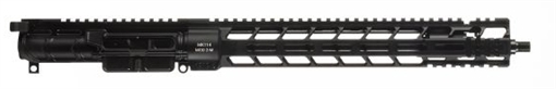 Picture of Primary Weapons Systems MK114 Mod 2-M, Upper Receiver, 223 Wylde, 14.5" Barrel, No Muzzle Device, Anodized Finish, Black, MLOK Handguard, Long Stroke Piston System, Adjustable Gas System, Fits AR-15 MK1-M2U-223-14-NC MK1M2U22314NC