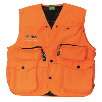 Picture of Primos Gunhunter's Hunting Vest XL Blaze Orange Features Compass & LED Light 65703