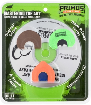 Picture of Primos Mastering the Art Call Pack Diaphragm Call Attracts Turkeys Multi Color Blister Pack PS1243