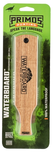 Picture of Primos Waterboard Box Call Turkey Hen Sounds Attracts Turkeys Natural Mahogany PS257