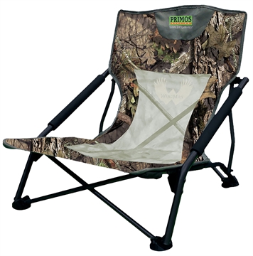 Picture of Primos PS6009 Wingman Turkey Chair Mossy Oak Break Up Camo & Mesh, Steel Frame Holds Up To 300 lbs., Attached Shoulder Strap PS60096