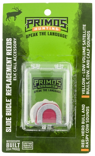Picture of Primos Slide Bugle Replacement Diaphragm Red/Yellow 2 Per Pkg PS932MC