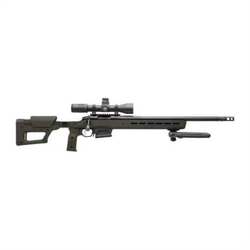 Picture of Magpul Industries Pro 700 Lite Chassis, Fits Remington 700 Short Action, Matte Finish, Olive Drab Green, Fits Most Short Action AICS Pattern Magazines, Ambidextrous, Billet Aluminum Bedding Block MAG1199-ODG MAG1199ODG