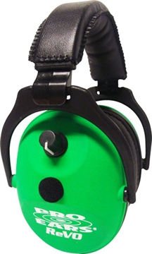 Picture of PRO EARS REVO EAR MUFF ELECTRONIC NEON GREEN ER300NG