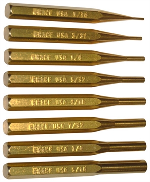 Picture of GRACE USA PUNCH SET PUNCH SET OF 8 BRASS GRPS8