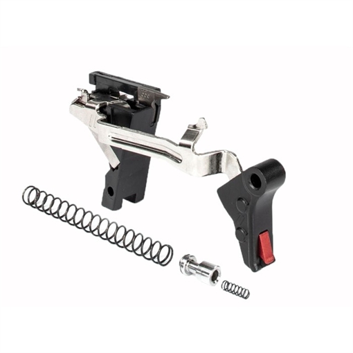 Picture of Zev Technologies PRO FLAT FACE TRIGGER DROP-IN KIT GLOCK G1-3 9MM BLK/RED FFT-PRO-DRP-3G9-B-R