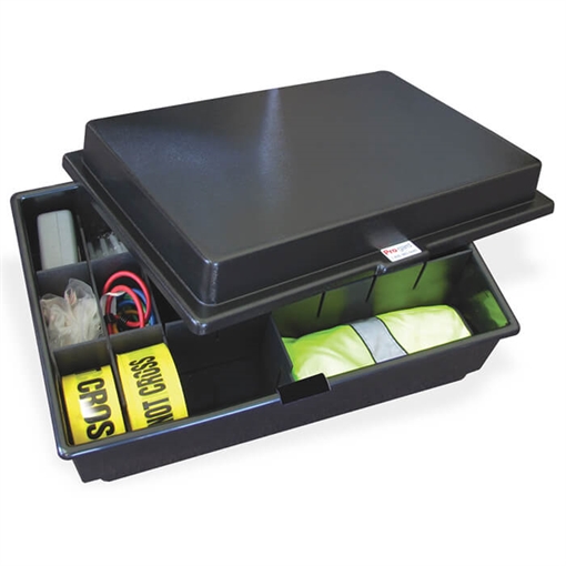 Picture of Pro-Gard Industries Dodge Ram 1500 SSV 2013 - 2021 Black ABS, Universal Trunk Organizer 18'' x 28'' x 10 1/2'' High with ABS Lid D3805