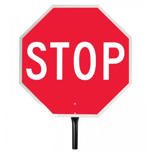 Picture of Pro-Line Traffic Safety Stop/Stop Reflect Paddle Sign PSRF
