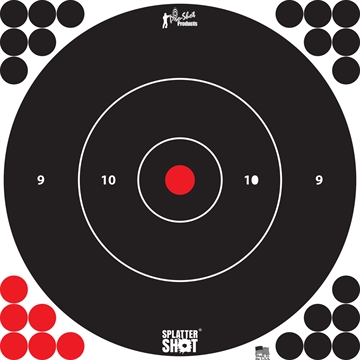 Picture of PRO-SHOT SPLATTER SHOT 12IN WHITE BULLSEYE TARGET - 5 QTY. PACK 12B-WHTE-5PK 12B-WHTE-5PK 12BWHTE5PK