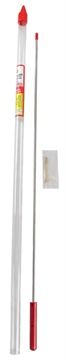 Picture of Pro-Shot Micro-Polished Cleaning Rod .22 - .26 Cal 26" Short Rifle #8-32 Thread 26" Working Length Stainless Steel 1PS262226